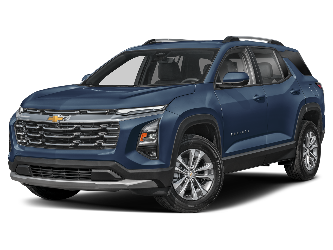 2025 Chevrolet Equinox LT in Lakeshore Blue Metallic — front three-quarter view
