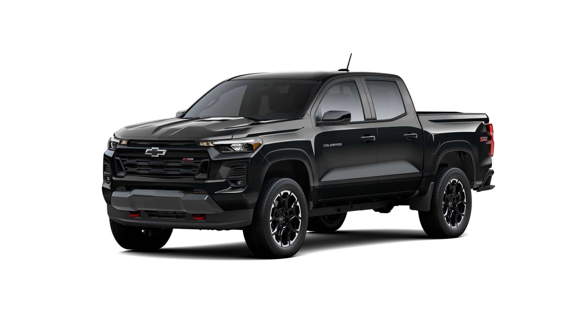 2026 Chevrolet Colorado Z71 in Black — front three-quarter view