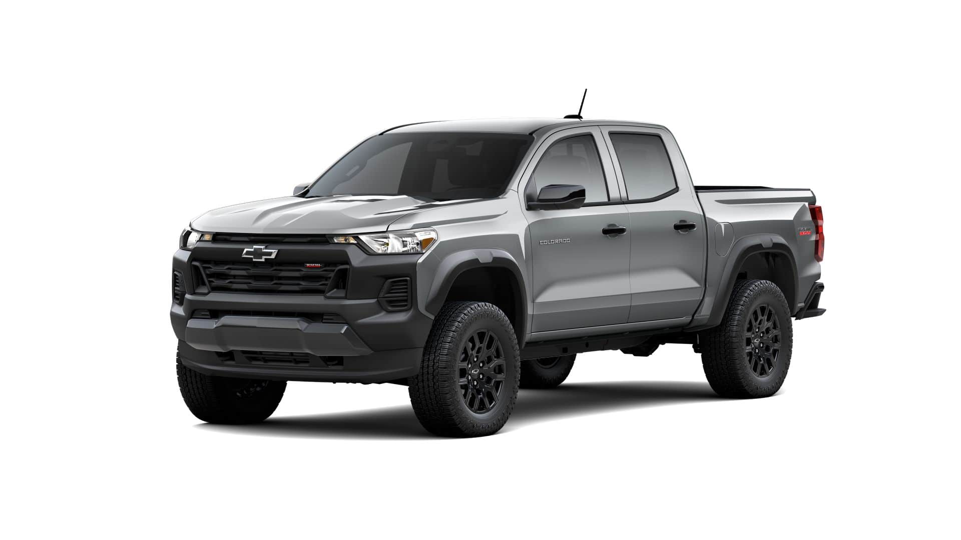 2026 Chevrolet Colorado Trail Boss in Sterling Gray Metallic — front three-quarter view