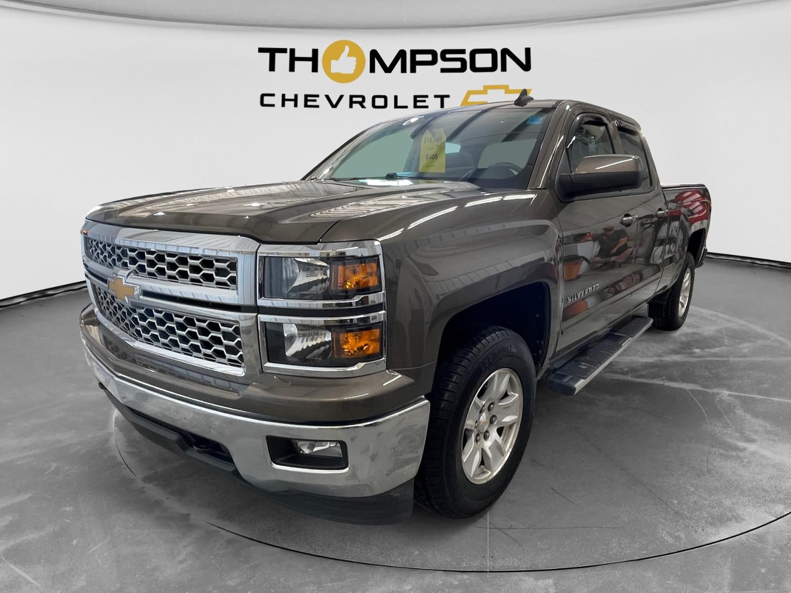 2015 Chevrolet Silverado 1500 LT in Brownstone Metallic — front three-quarter view